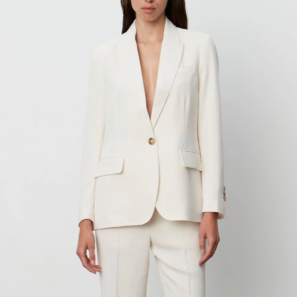 NWOT Day Birger et Mikkelsen Hector Blazer Ivory Size 36 - Picture 2 of 16